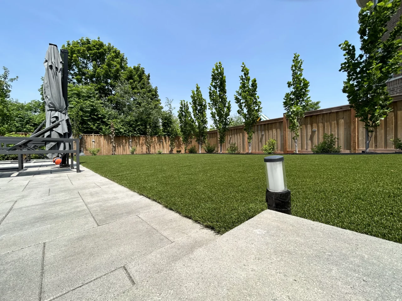 Completed artificial turf project in Caledon
